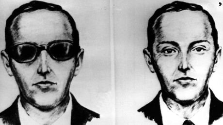 This undated artist&#39; sketch shows the skyjacker known as D.B. Cooper from recollections of the passengers and crew of a Northwest Airlines jet he hijacked between Portland and Seattle on Thanksgiving eve in 1971. The FBI says it&#39;s no longer actively investigating the unsolved mystery of D.B. Cooper. The bureau announced it&#39;s &quot;exhaustively reviewed all credible leads&quot; during its 45-year investigation. (AP-Photo, file)