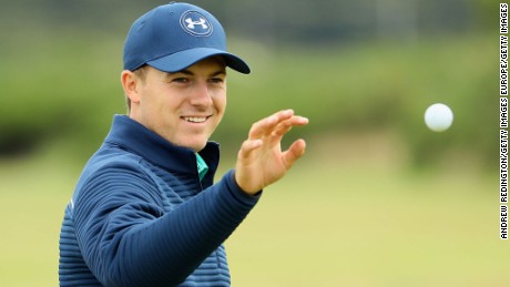 Texan Jordan Spieth is searching for the third leg of a career grand slam. 
