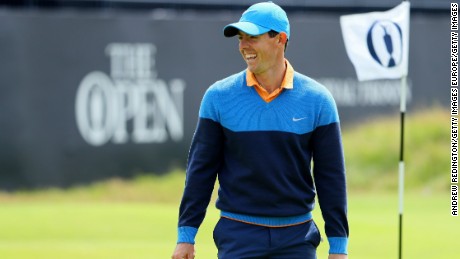 McIlroy missed the 2015 Open with an ankle injury from a soccer kickabout.