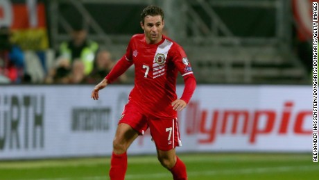 Casciaro scored Gibraltar&#39;s first ever competitive international goal in March 2015 against Scotland.