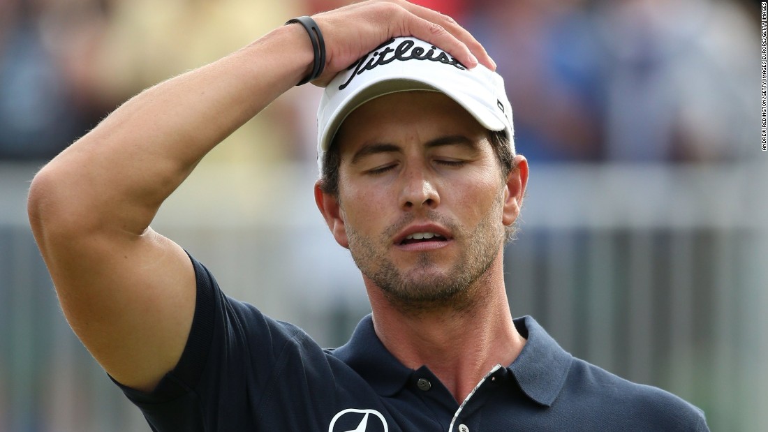 Finishing with four consecutive bogeys, Australia&#39;s Adam Scott crumbled to a final-round 75 at Royal Lytham -- blowing a golden opportunity to win his first British Open title. Eventual winner Ernie Els had been six back at the start of the day -- &quot;Big Easy&quot; indeed.