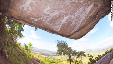 Chewa artwork in Malawi.