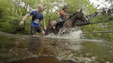 The foot (and hoof) race that pits humans against horses