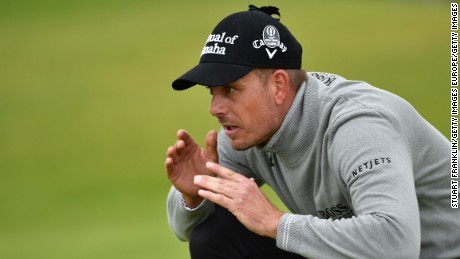Stenson came from one behind at halfway to lead by one going into Sunday. 
