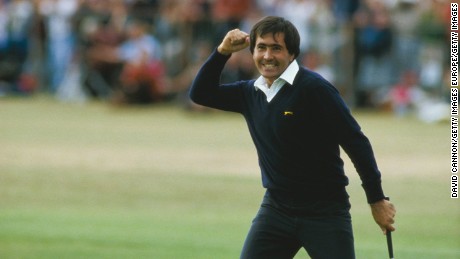 Ballesteros' iconic celebration of St.  Andrews in 1984, photographed by Cannon
