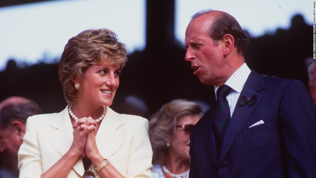 Princess Diana was in attendance at the 1995 men&#39;s WImbledon final to watch Pete Sampras come from a set down to defeat Boris Becker on Centre Court.