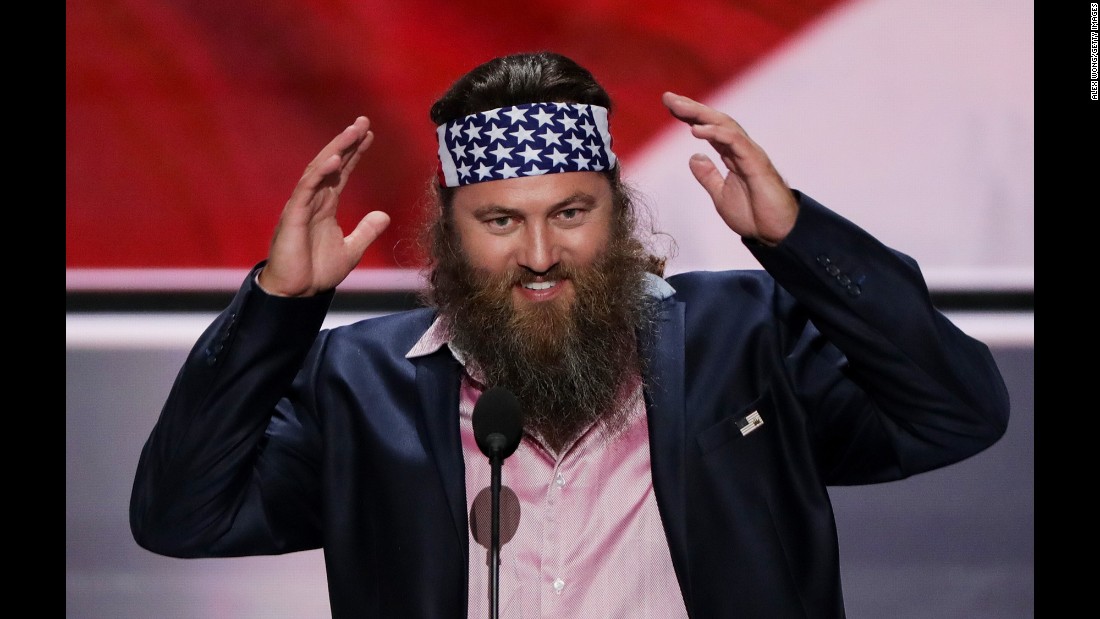 Willie Robertson, star of the hit TV show &quot;Duck Dynasty,&quot; promised the crowd that Trump &quot;will have your back.&quot;