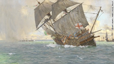 The vessel sank in 1545.