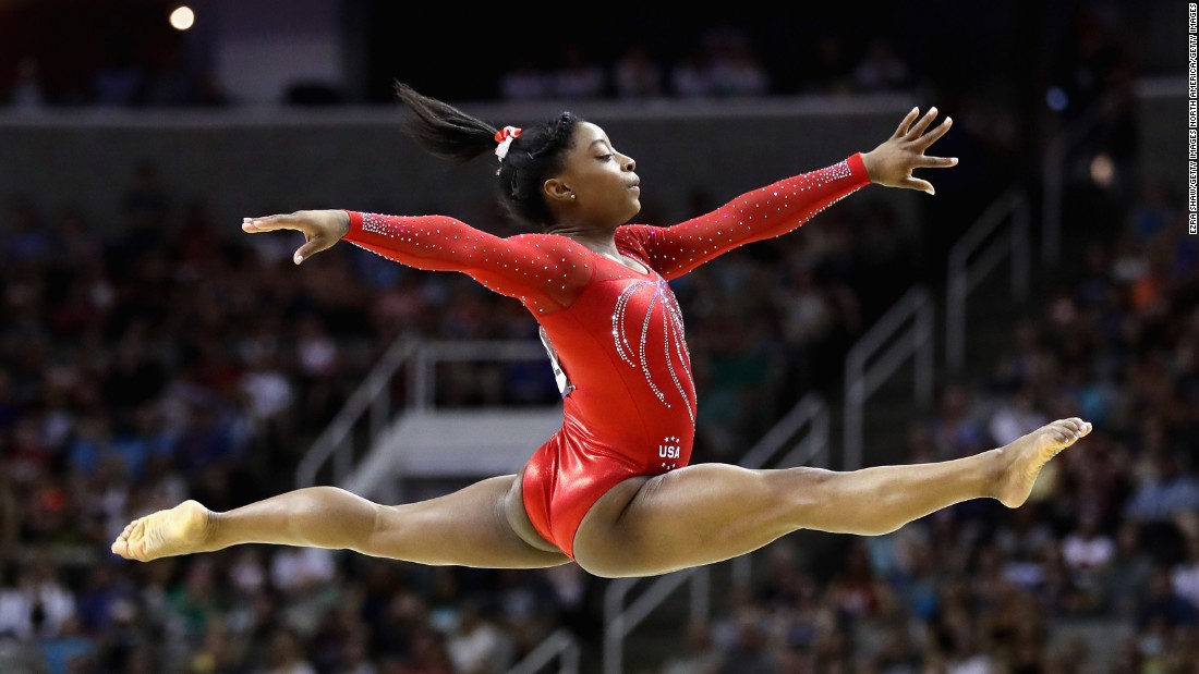 She&#39;s only 19 but Simone Biles is already the most decorated American female gymnast in World Championships history with a total of 14 medals -- including a record 10 golds. She&#39;s the first woman in 42 years to win four straight national title and the first African-American to be world all-around champion and first woman to win three consecutive world all-around titles.