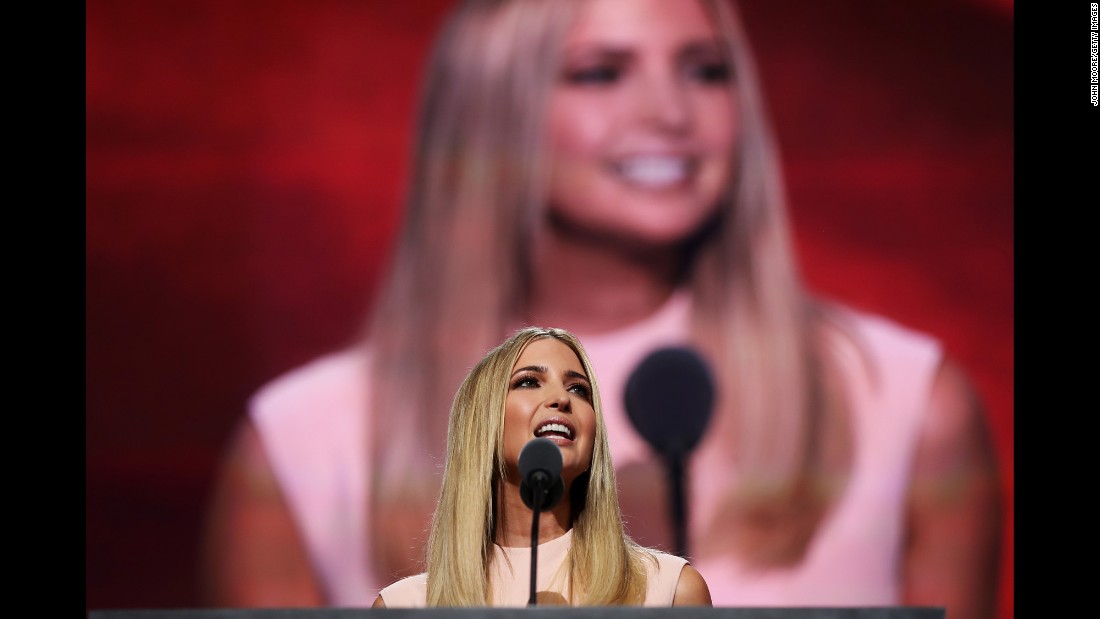 &quot;This is the moment, and Donald Trump is the person to make America great again!&quot; Ivanka Trump said to a big cheer. She called her father a fighter, saying now he will &quot;fight for his country.&quot;