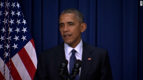 President Obama gives a statement following the Munich shooting spree