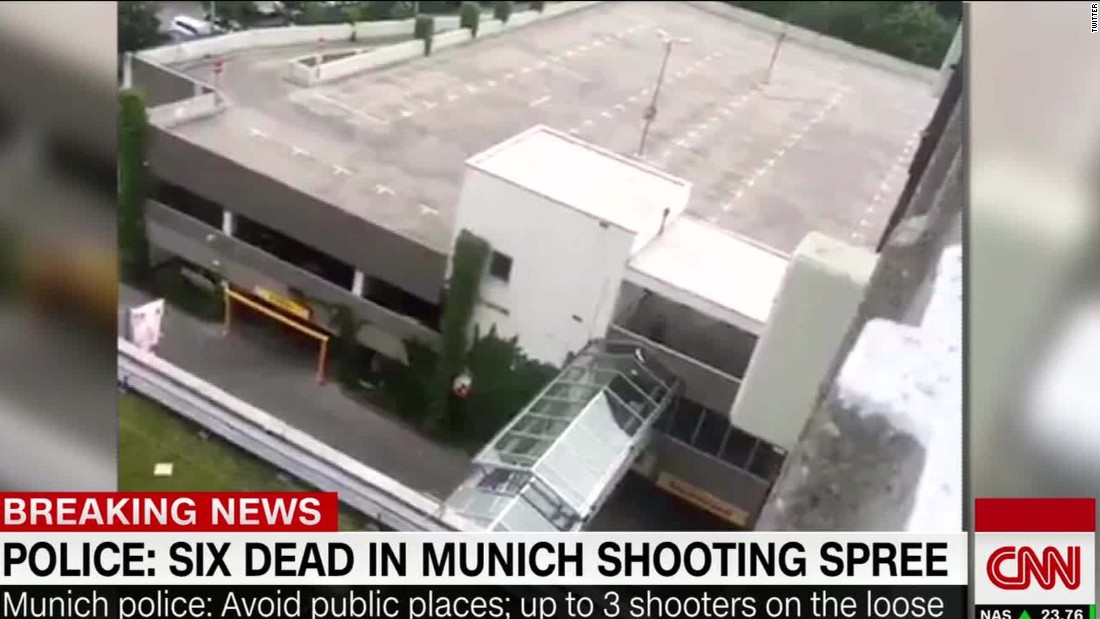 Video from parking garage near Munich shooting - CNN Video