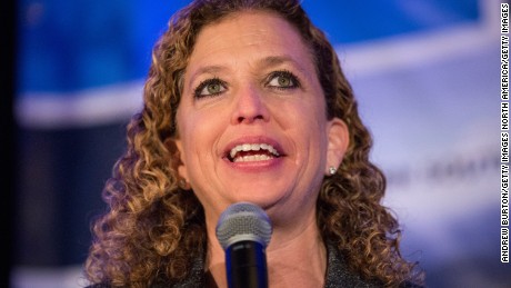 Rep. Debbie Wasserman Schultz speaks at a political gathering in Charleston, South Carolina in January.. 