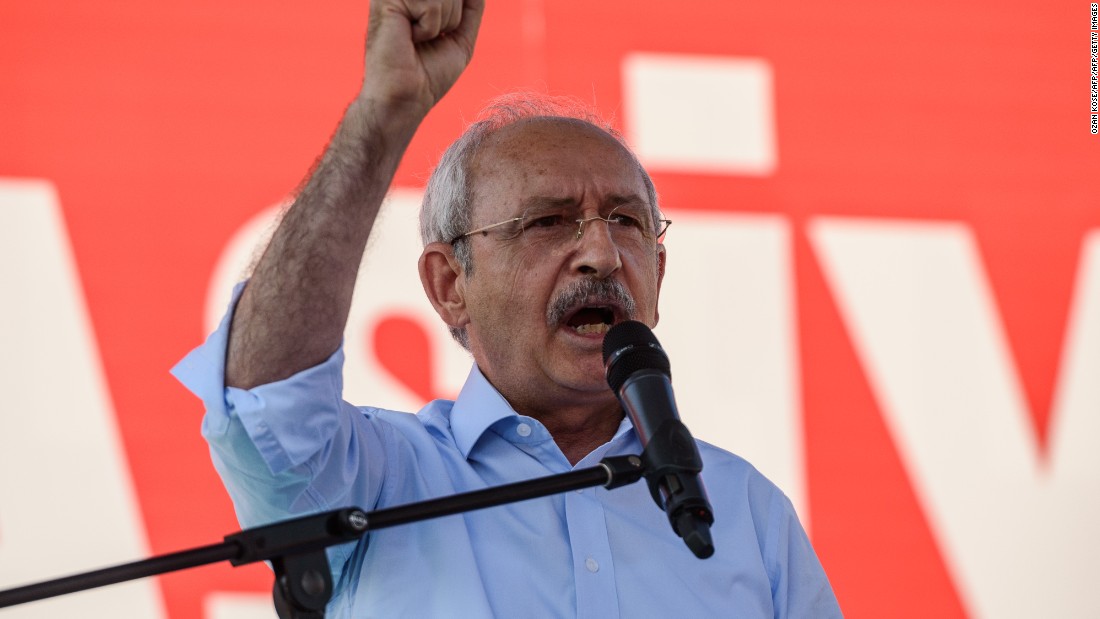 &quot;We are all together in Taksim today,&quot; Kemal Kilicdaroglu, leader of the opposition, told supporters. &quot;Today is a day we made history all together,&quot; 