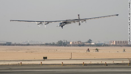 The wing span of the Solar Impulse plane is wider than a Boeing 747 Jumbo