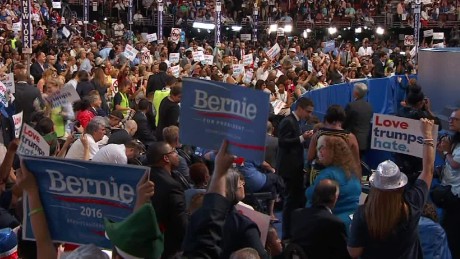 dnc convention bernie sanders supporters unify with hillary clinton bts_00003804.jpg