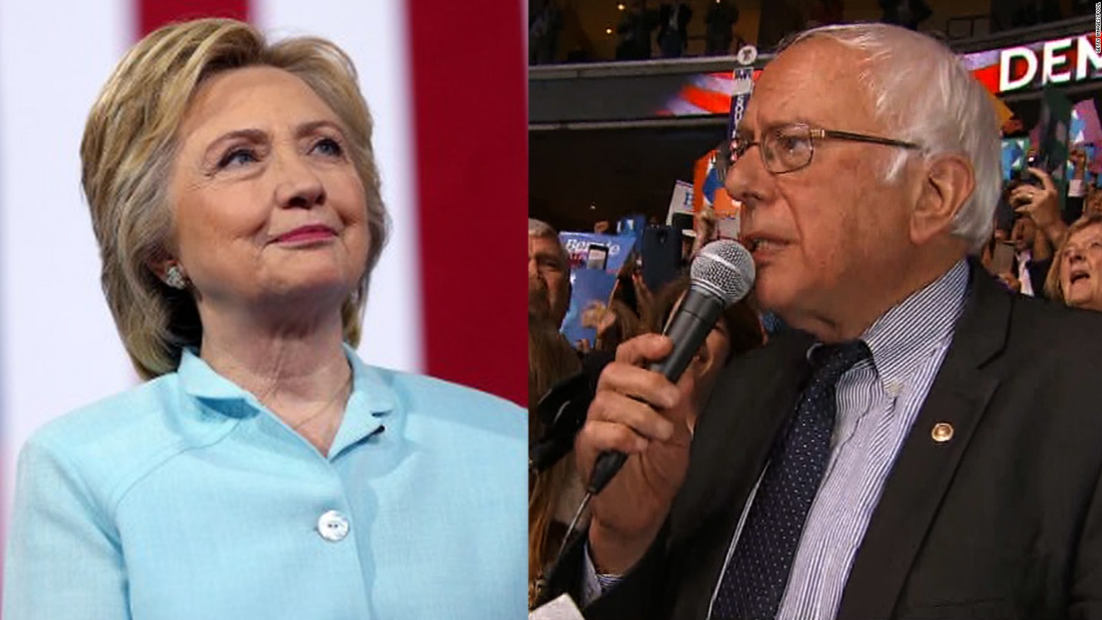 Bernie Sanders Asks Dnc To Name Hillary Clinton Nominee Cnn Video 