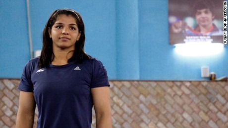 Olympic wrestler Sakshi Malik. 