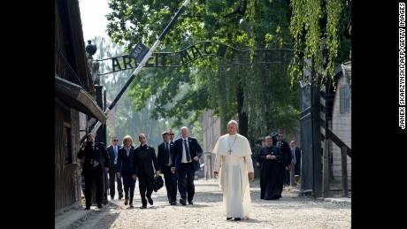 Reacting to recent violence, Francis warned &quot;the world is at war&quot; days before visiting Auschwitz.