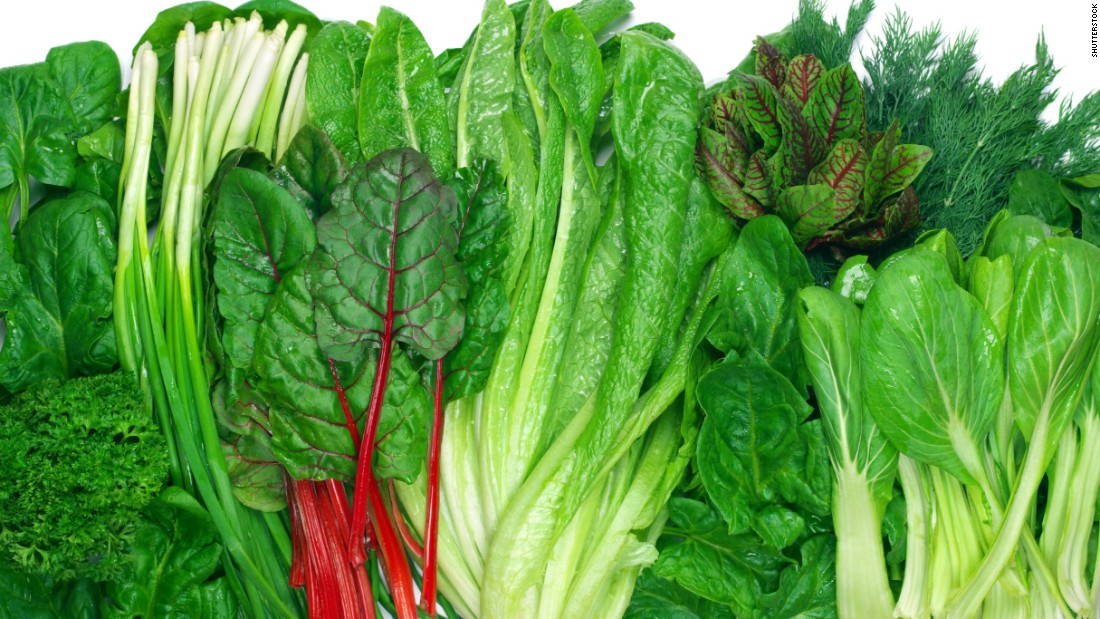 Leafy greens are also a good source of plant protein.