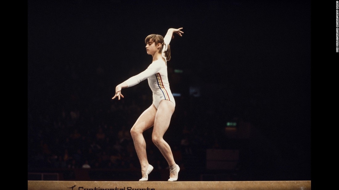 &lt;strong&gt;A perfect 10:&lt;/strong&gt; Nadia Comaneci became the first gymnast in Olympic history to score a perfect 10 in an event -- and she did it seven times at the 1976 Olympics. The Romanian, who collected three golds in Montreal,  finished with three 10s on the balance beam and four on the uneven bars.