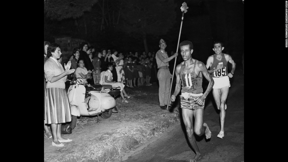 &lt;strong&gt;No shoes? No problem:&lt;/strong&gt; Ethiopian runner Abebe Bikila became the first black African to win Olympic gold when he won the marathon in world-record time in 1960. And he did it in his bare feet, just the way he had trained.