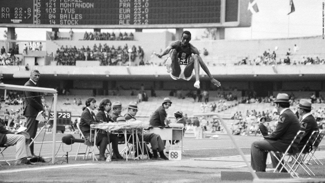 &lt;strong&gt;Beamon&#39;s phenomenal jump: &lt;/strong&gt;American long jumper Bob Beamon obliterated the world record by more than 21 inches in 1968, leaping an astonishing 9 feet, 2 1/2 inches (8.90 meters). Beamon was so stunned by the distance that he collapsed to the ground in what doctors later diagnosed as a cataplectic seizure brought on by nervous excitement. The record stood until 1991.