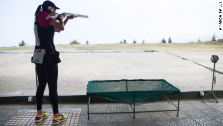 Trap shooting involves hitting a moving target.