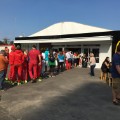 olympic village mcdonalds queue