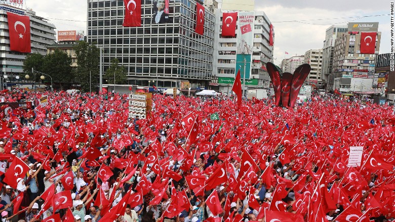 Turkish political parties unite for democracy