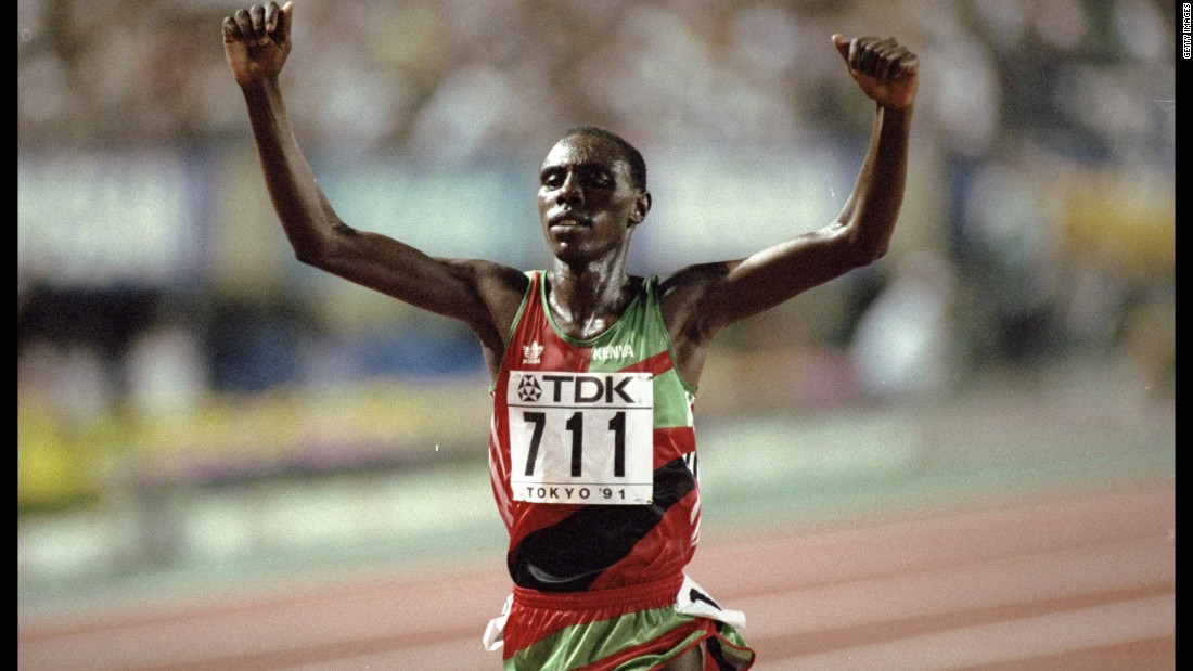 Moses Kiptanui, who was born in the Rift Valley, is a three-time world champion in the 3,000m steeplechase .He set the world record for both the 3,000m and the 3,000m steeplechase in 1992 and won silver at the Atlanta Olympics four years later.