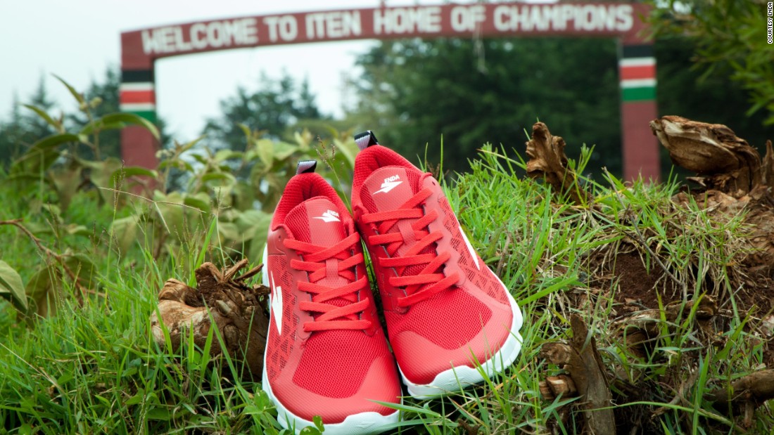 Enda Iten shoes are named after a town in Kenya&#39;s Rift Valley that is a hub for some of the world&#39;s best middle and long distance runners. World champions such as Mo Farah and David Rudisha have trained there. 