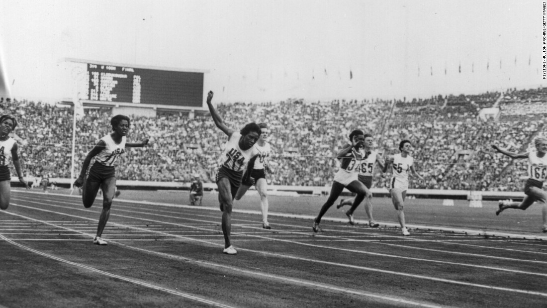 Pictured, far right, is Ewa Klobukowska of Poland, during the women&#39;s 100m final at the 1964 Tokyo Olympics. &lt;a href=&quot;https://theolympians.co/2016/05/19/ewa-klubokowskas-timing-was-right-in-1964-but-wrong-in-1967-the-inexact-science-of-gender-testing-in-the-1960s/&quot; target=&quot;_blank&quot;&gt;Klobukowska&lt;/a&gt; helped set a world record in the women&#39;s 4x100m relay. However, her record was discounted in 1967 after the IAAF found her to have &quot;one chromosome too many&quot; -- an extra Y chromosome, in addition to the traditional XX female chromosomes -- during a gender test.