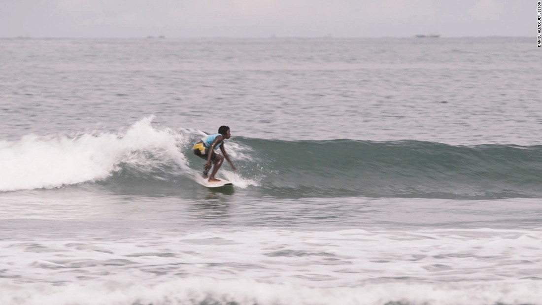 Bureh Beach Surf Club was started by NGO worker Shane O&#39;Connor and is run today by locals. Nineteen members share communal surfboards and teach children as young as five to surf.