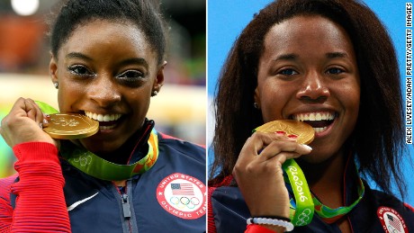 Two Simones earn gold at Olympics