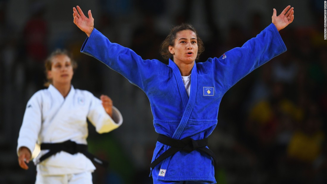 Judoka Majlinda Kelmendi won Kosovo&#39;s first Olympics medal ever, in the first year the country has been represented at the Olympics. (Oh, and she won gold.)