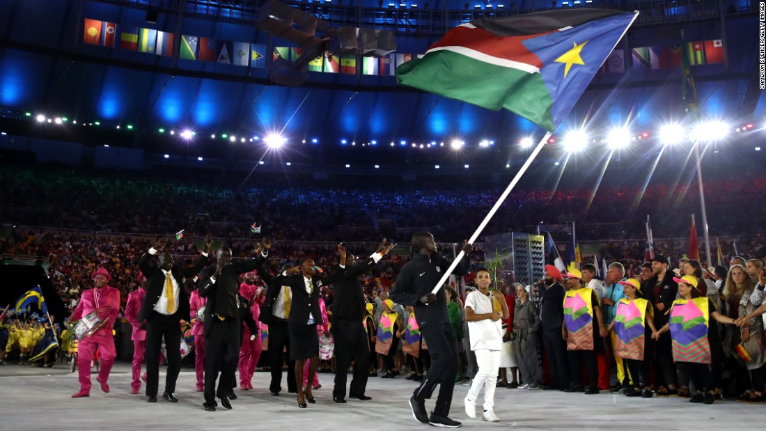 The new country made its Olympics debut with three athletes this year. South Sudan gained its independence from Sudan in 2011. 
