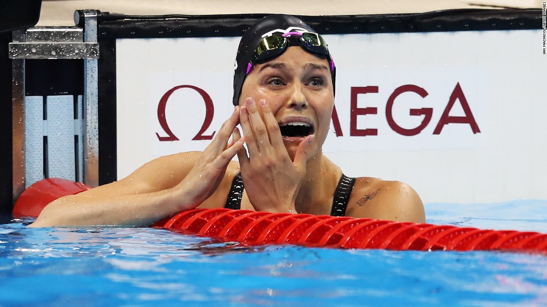 Danish swimmer Pernille Blume won the women&#39;s 50-meter freestyle final.