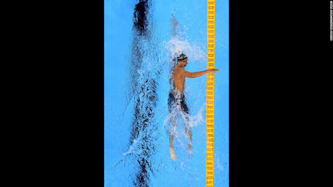 Italian swimmer Gregorio Paltrinieri won gold in the men&#39;s 1,500-meter freestyle final. 