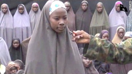 One of the missing schoolgirls shown in the video. 