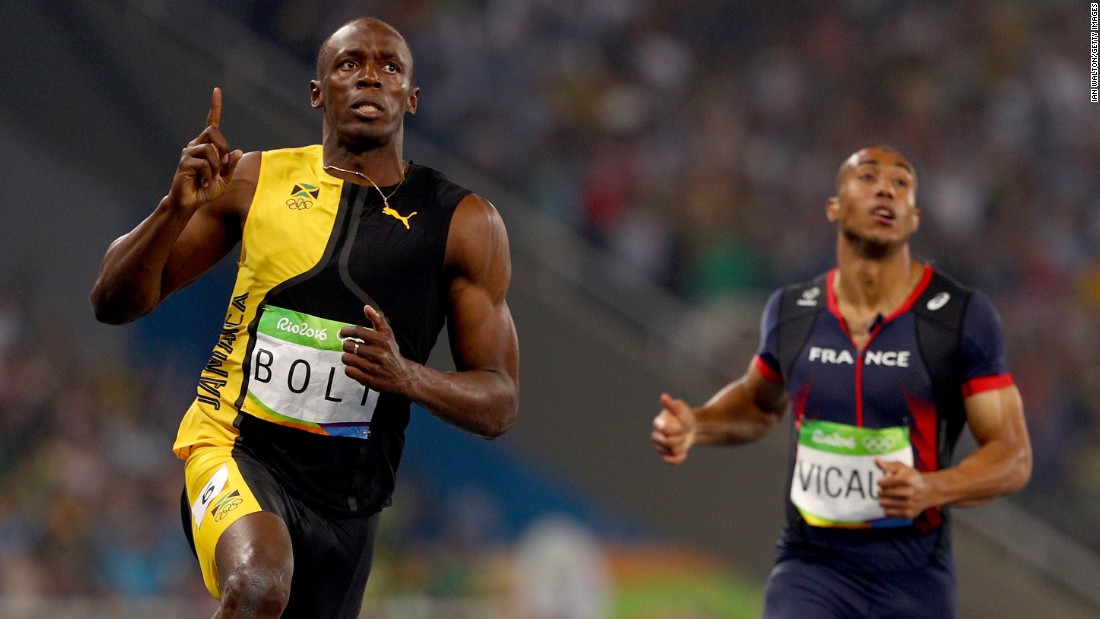 Usain Bolt of Jamaica wins the men&#39;s 100m final,&lt;a href=&quot;http://www.cnn.com/2016/08/14/sport/usain-bolt-justin-gatlin-olympic-games-100-meters-rio/index.html&quot; target=&quot;_blank&quot;&gt; becoming the first Olympic sprinter to win three consecutive 100-meter gold medals.&lt;/a&gt;