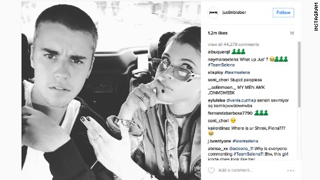 justin bieber got upset after some fans slammed his friend sofia richie on instagram - jb instagram followers