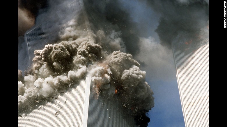 The south tower of the World Trade Center collapsed at 9:59 a.m.