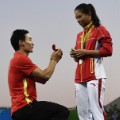 viral photos rio olympics Qin Kai He Zi Proposal 