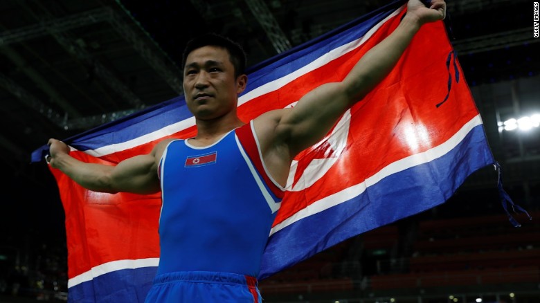 North Korean gymnast takes gold in Rio
