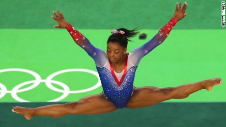 Next for Olympic gold medalist Simone Biles: Role-modeling and cliff-jumping