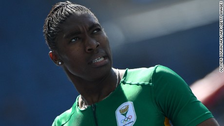 South Africa&#39;s Caster Semenya after competing in the women&#39;s 800m round 1 at the Rio 2016 Olympic Games.