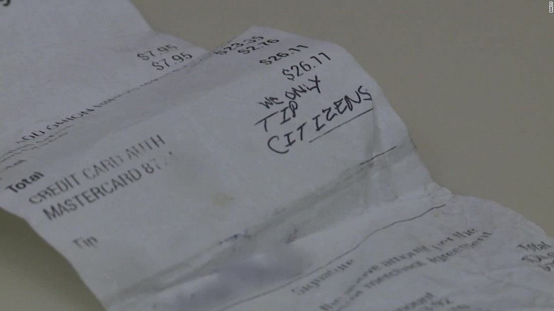 Diners Banned After We Only Tip Citizens Cnn Video