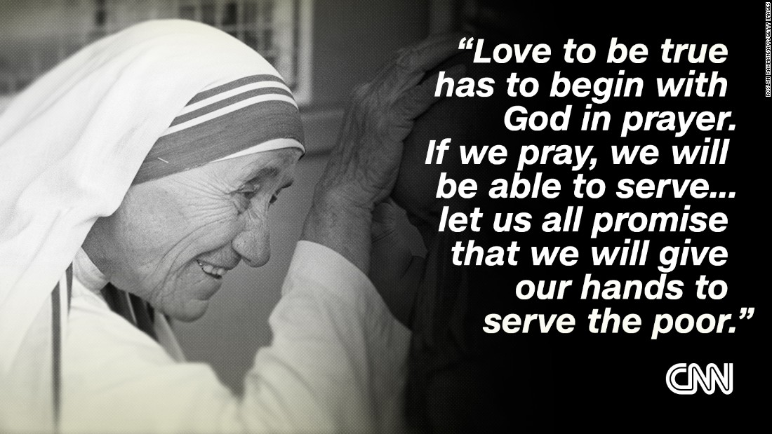 Mother Teresa Quotes Prayer Mother Teresa: The 'Saint Of The Gutters' In Her Own Words
