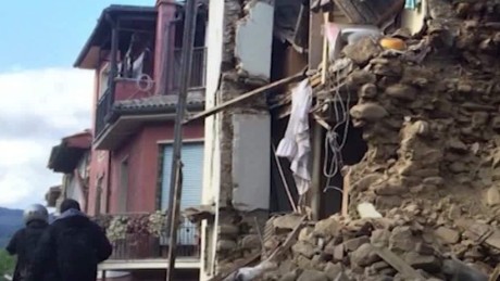 Italian man rushed to save loved ones in quake zone